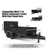 7 x 14 Windproof Utility Trailer Cover, 600D Waterproof Heavy Duty Cover... - $149.34 CAD