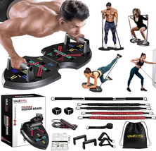 Upgraded Push up Board: Multi-Functional 20 in 1 Push up Bar with Resistance Ban - £77.20 GBP