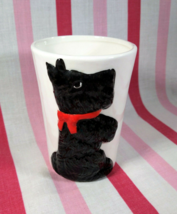 Darling VTG  Black &amp; White Scottie Dog Ceramic Cup Takahashi San Francis... - $14.00