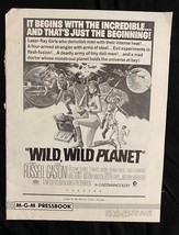 Wild Wild Planet Original Movie Pressbook 1967 Lisa Gastoni - £76.97 GBP