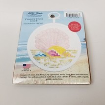 MCG Textiles Counted Cross Stitch - 15328 Seashell Size 2.89&quot; Round Frame - £7.72 GBP