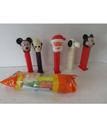 6 PEZ DISPENSERS MICKEY MOUSE SNOOPY SANTA SKULL  AND SLIMER   L144 - £3.67 GBP