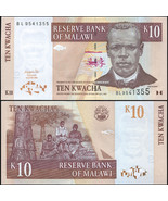 Malawi 10 Kwacha. 01.06.2004 Paper UNC. Banknote Cat# P.51a - £1.87 GBP
