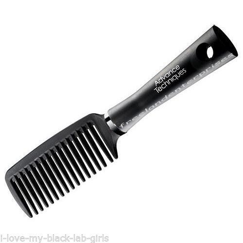 Hair Black Detangling Comb NIP  Advance Techniques Approximately ~9 inches long - $7.87