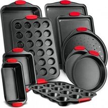 Nutrichef 10-Piece Carbon Steel Nonstick Bakeware Baking Tray Set NCSBS10S - $44.09