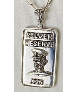 Haile Selassie ingot pendant Artisan made sterling silver 10k Gold accented - $129.77 CAD