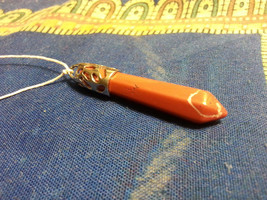 Red Jasper Pendant Genuine Gemstone * Zen Yoga Luck Protection Health Power - £7.16 GBP