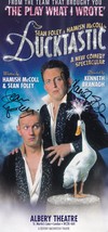 Sean Foley Hamish McColl Duckstastic Double Giant Hand Signed Theatre Flyer - £7.91 GBP