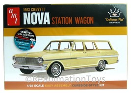 AMT 1963 Chevy II Nova Station Wagon Kit w/Whitewall Tires New Sealed - $39.99