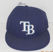 MLB Tampa Bay Rays Baseball Hat Cap New Era 59Fifty Fitted 7&quot; - £11.71 GBP