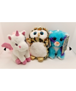 Forest Friends Plush 6in Set Of 3 Animals: Pegasus, Owl, &amp; Kitty Stuffed... - $14.57 CAD