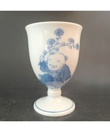 Samurai Mikawachi Karako Hirado Broth Cups Blue White With Children Play... - $94.63 CAD