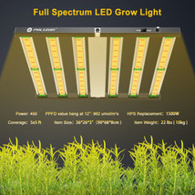 Spide SE5000 LED 450W Grow Light Samsung LM281B Full Spectrum Indoor Hyd... - £246.34 GBP