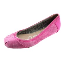 Toms Size 5 M Pink Round Toe flats Leather Women - $19.75