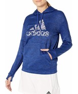 Adidas Women&#39;s Mystery Ink Blue Camo Print Badge of Sport Sweater Large ... - $54.16 CAD
