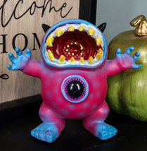 Underbedz Bellye Scary Tie Dye Cyclops Eye In Belly Sharp Fangs Monster Figurine - £13.66 GBP