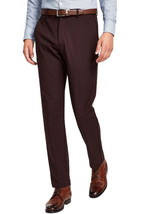 Lauren Ralph Lauren Mens Reg Fit Performance Dress Pants Blackberry Wine... - $39.99