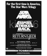 Star Wars 03/28/1985 Carnegie Theatre STAR WARS TRIOLOGY Restored 24 x 3... - £35.85 GBP