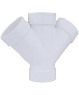 Y DBL 4&quot; HXHXHXH by CHARLOTTE PIPE MfrPartNo PVC006111200HA - $962.20 MXN