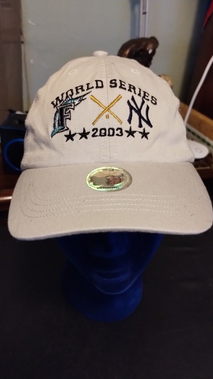 Primary image for Vintage Florida Marlins Hat Strapback Baseball Cap 2003 World Series NY Yankees