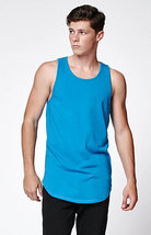 Men&#39;s Guys On The Byas Bungee Scallop Tank Top New Blue - £18.04 GBP
