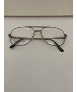 80s Aviator Gray Matte Stainless Steel SST Glasses Frames 54-16-140 - Da... - $289.39 MXN