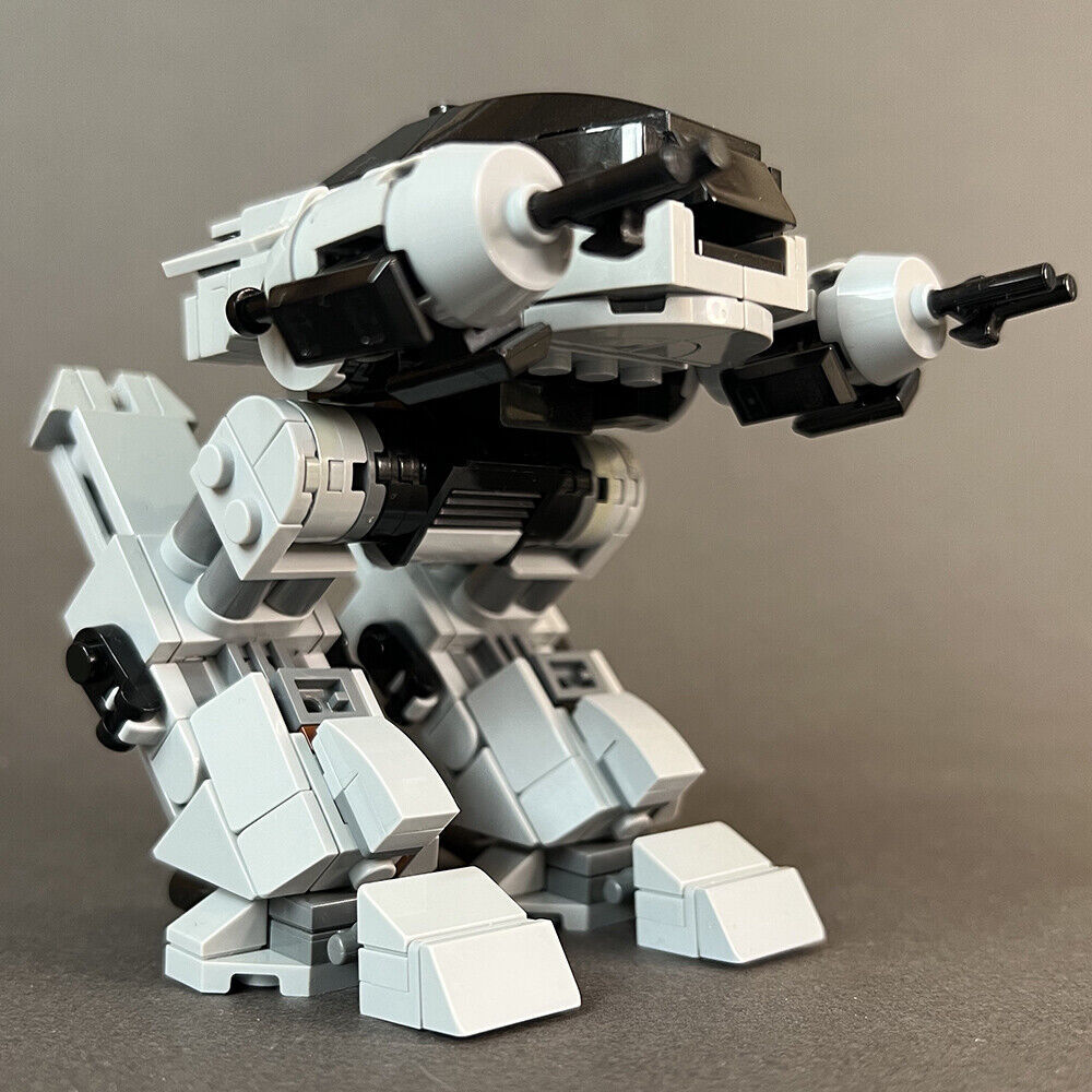 ED-209 Mech Model Figures Building Blocks Robot MOC Bricks Toys Set Coll... - $28.70