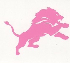 Pink Detroit Lions helmet car window RTIC decal sticker up to 12 inches - £2.72 GBP+
