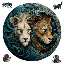 TMYIDO Wooden Jigsaw Puzzles-Mysterious Lion200 PiecesMedium Size 11.1&#39;&#39;... - $20.44