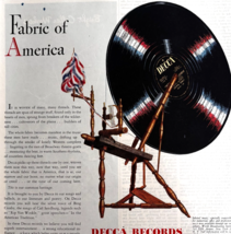 1947 Decca Records Albums Advertisement Music Fabric Of America Vintage ... - $29.99
