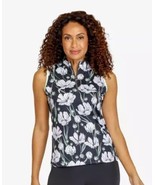 NWT TAIL Activewear Black White Daisy Dew Vianeth Sleeveless Mock Golf S... - $70.21 CAD