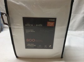 Bed Sheets Bedding Allen + Roth bed sheets 800 Thread Count King 4 Pc White - £39.56 GBP