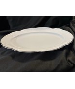 Saladmaster Wedding Band 15&quot; Oval Serving Platter Porzellan Bavaria Germany - $84.95