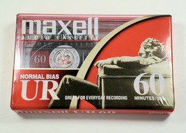 Maxell UR60 Audio Cassette Tape 60 Minute Normal Bias IEC Type I Brand New - £6.27 GBP