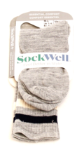 SockWell Heather Gray Wool Blend Crew Socks 1 Pair Men&#39;s  M/L  7-10  NWT - $24.74