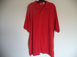 Men&#39;s Red Woodman Polo Shirt. XL. 100% Cotton. Short Sleeve. Basic Tee. ... - $13.55 CAD