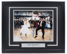 John Travolta Signed Framed Grease 11x14 Dance Photo BAS ITP - $387.04