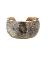 Sterling Silver Hand Wrought by Fries Hammered Bangle Cuff - €106,73 EUR