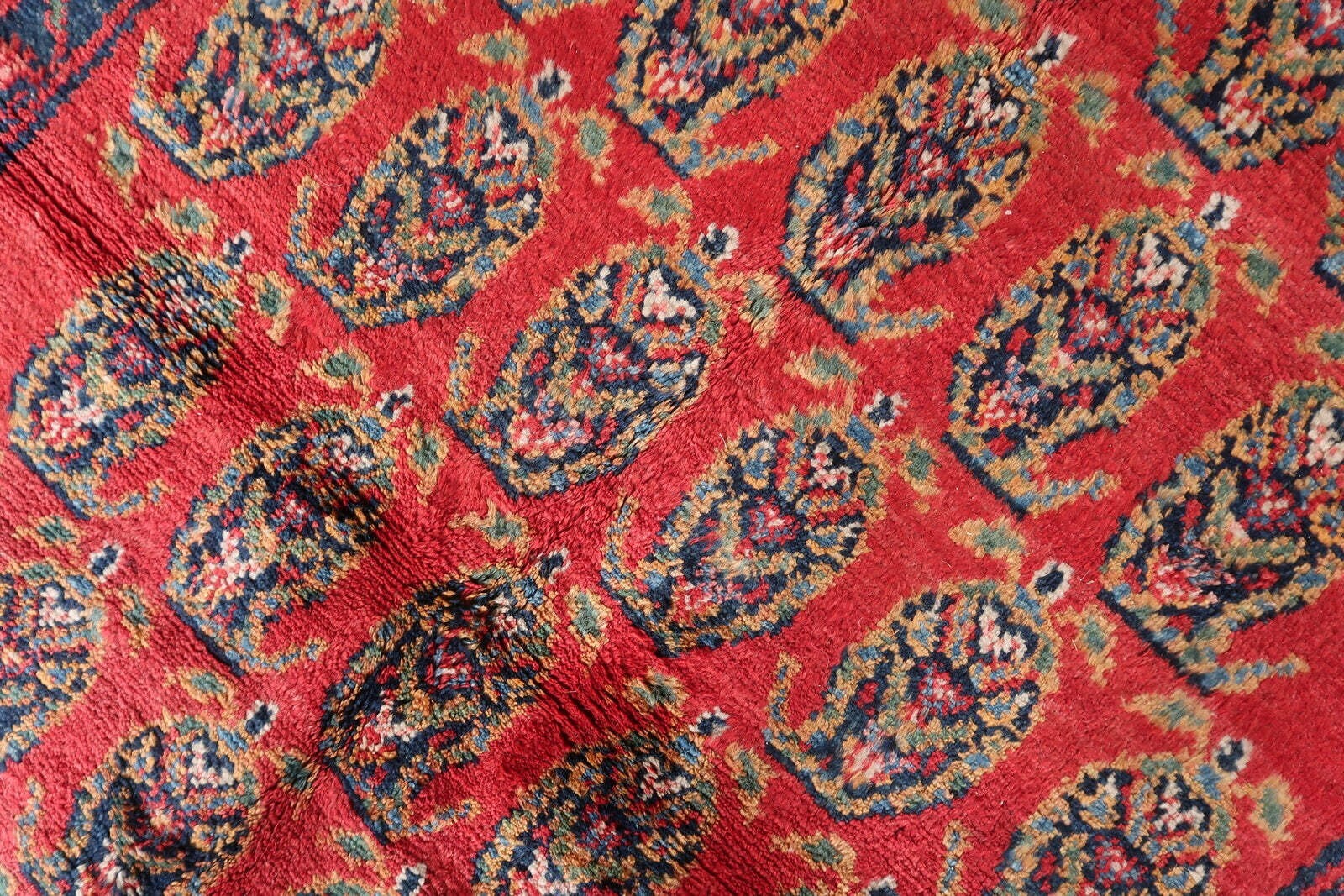 Handmade Vintage Persian Hamadan Rug 4.6' x 6.11 (137cm x 210cm), 1960s - 1C1179 Item image 6