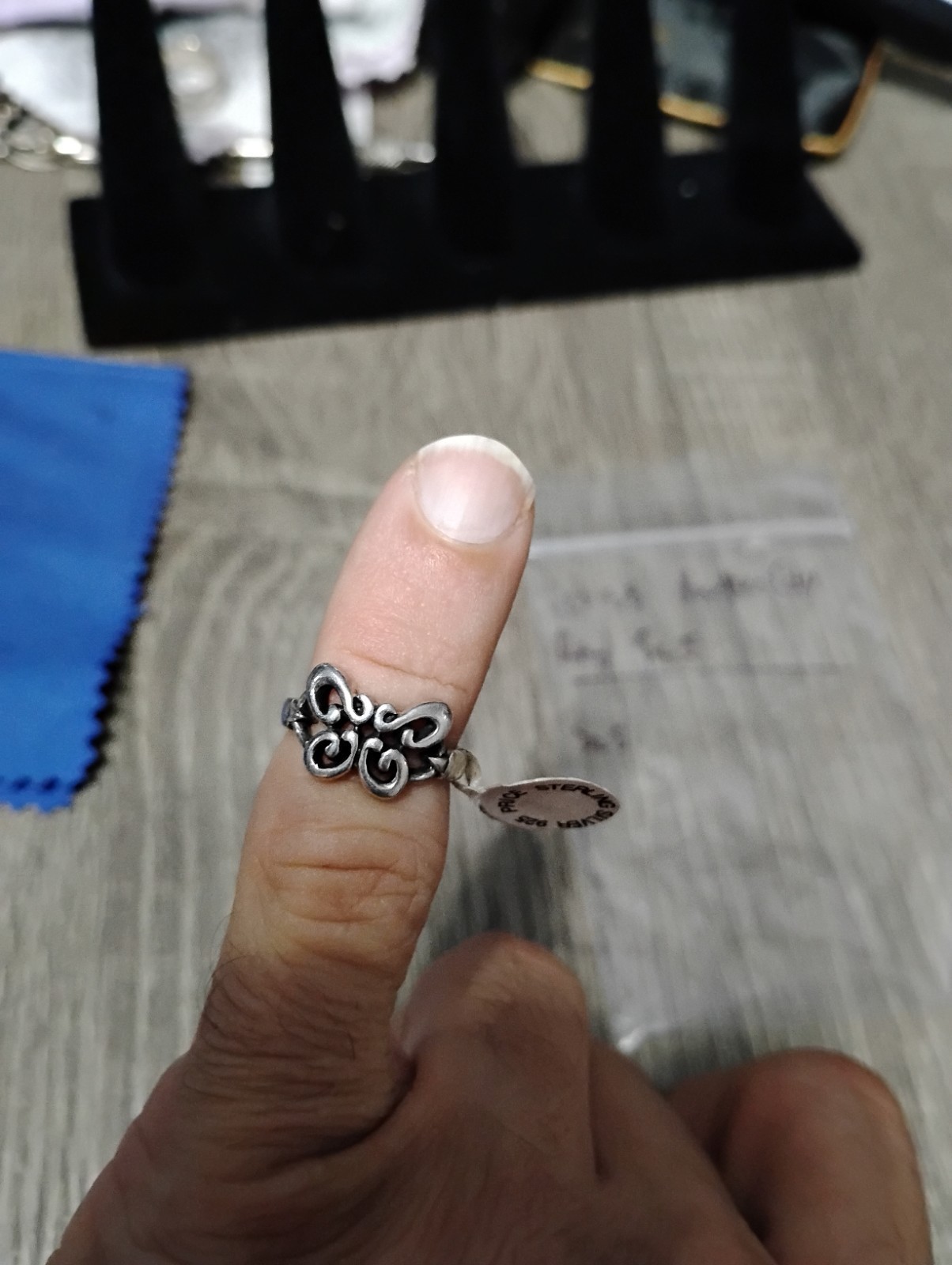 925 Sterling Silver Butterfly Ring Size 5 Free Shipping Item image 6