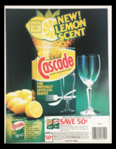1984 Cascade Lemon Scent Dishwashing Detergent Circular Coupon Advertise... - $18.95