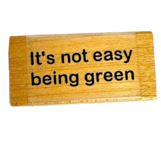 Custers Last Stamp It&#39;s Not Easy Being Green Rubber Stamp CRO59C Kermit - £10.18 GBP