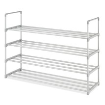 Whitmor 6367-9082 4-Tier Shoe Rack, Gray - £30.67 GBP