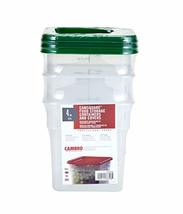 Cambro 4SFSPPSW3190 Set of 3 Square Food Storage Containers with Lids, 4... - $42.98+