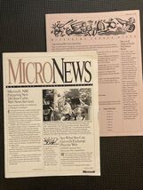 Rare May 1996 Microsoft MicroNews Preparing for MSNBC - $7.50