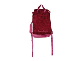 American Girl Backpack Doll Carrier Red Pink Star Pattern Print Corduroy... - £23.07 GBP