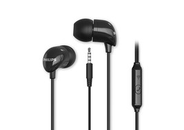 Philips Audio TAE1126 Wired in Ear Earphones with Mic (Black) New Shipping - $16.00