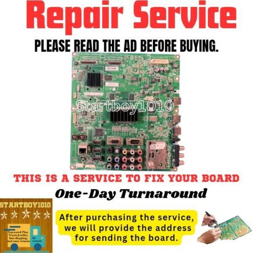 REPAIR SERVICE LG 52LD550UB MAINEBU60852913 /EAX61746403 - $70.11