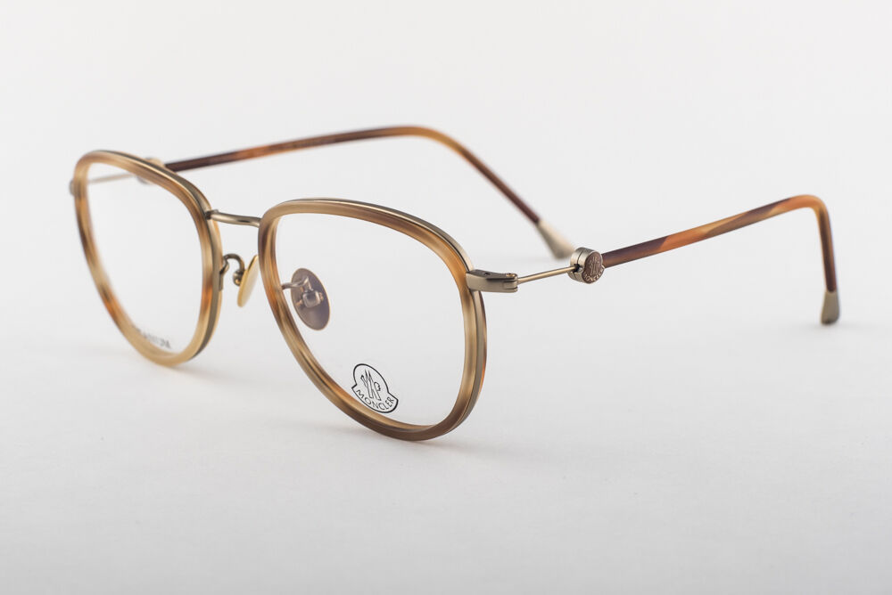 MONCLER MC007-V04 Tortoise Brown Titanium Eyeglasses MC 007-V04