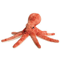 Spiney Small Orange/Red Octopus Stuffed Animal 12" - £28.76 GBP